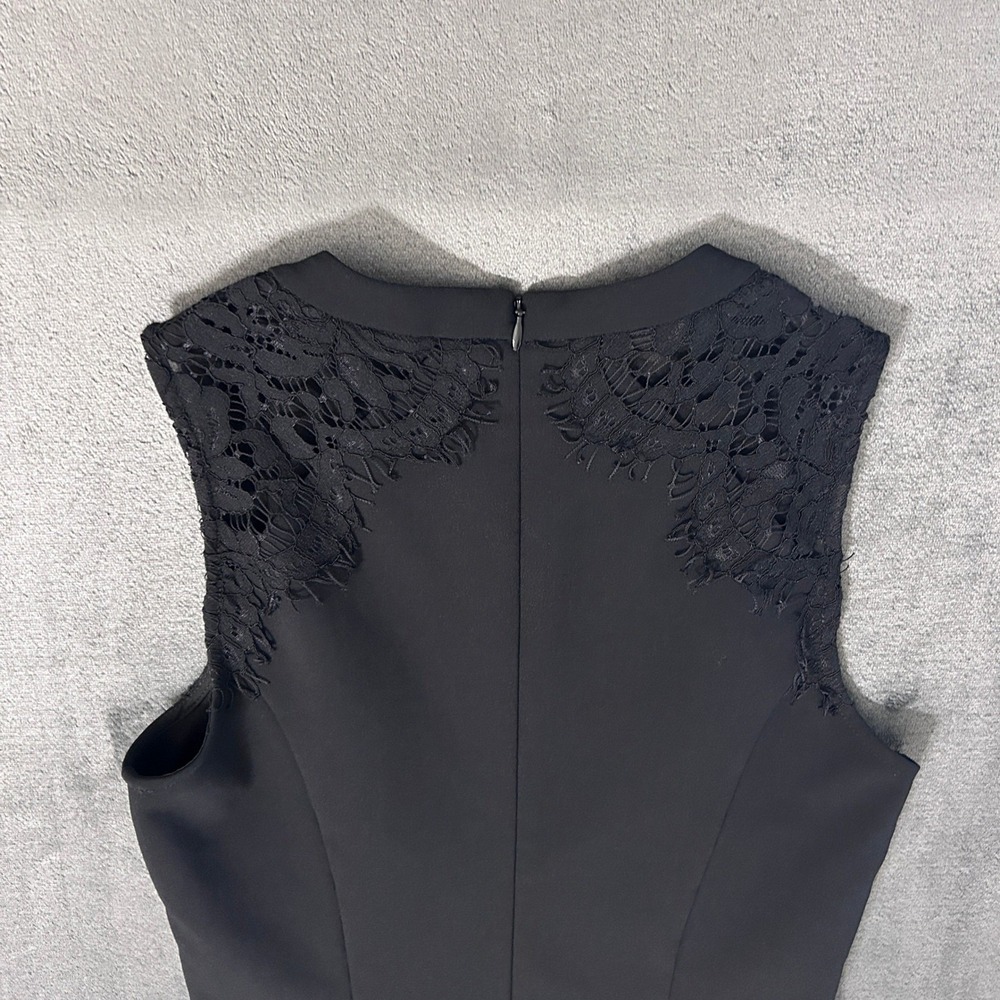 Madewell Dress Womens 0 Black Lace Shoulder Fit and Flare Skater Sleeveless - Picture 6 of 11